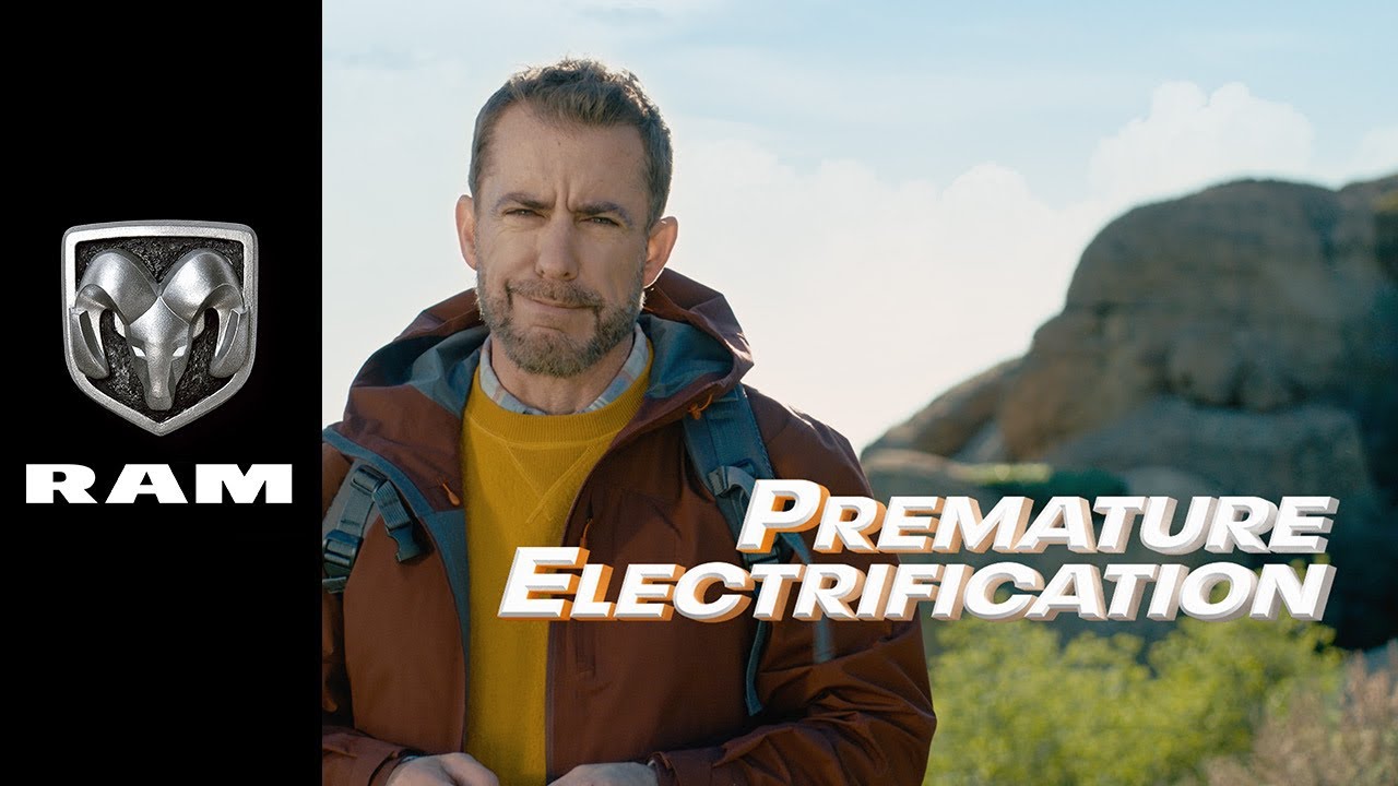 Ram 1500 REV Video Super Bowl Ad "Premature Electrification" 🤣 Ram